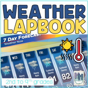 weather lapbook for elementary and middle school
