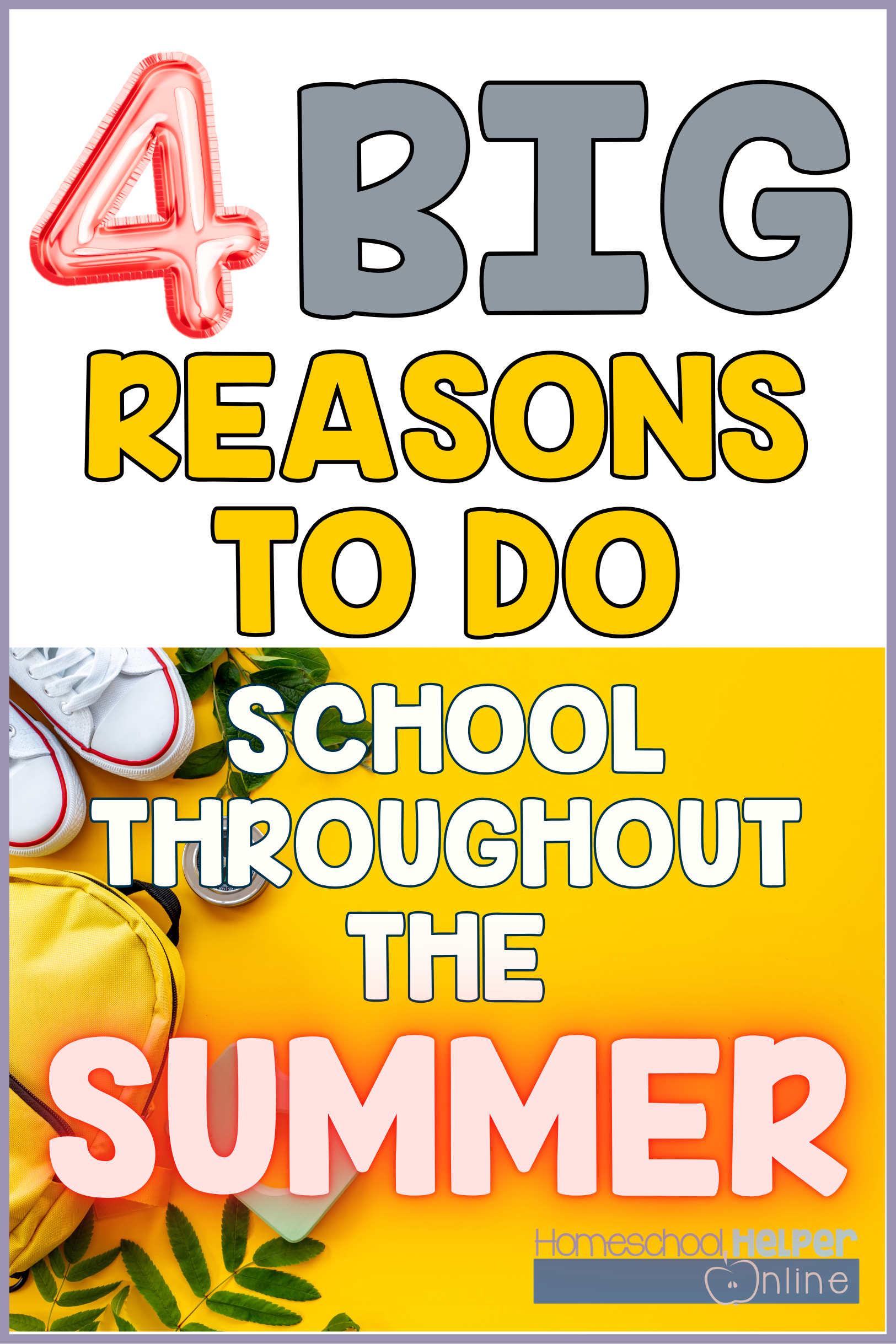 Four reasons to do fun school this summer