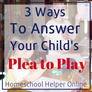 We are all busy, but we shouldn't ignore our child when they ask us to play with them.