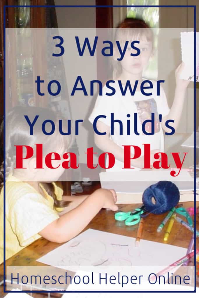 We are all busy, but we shouldn't ignore our child when they ask us to play with them.