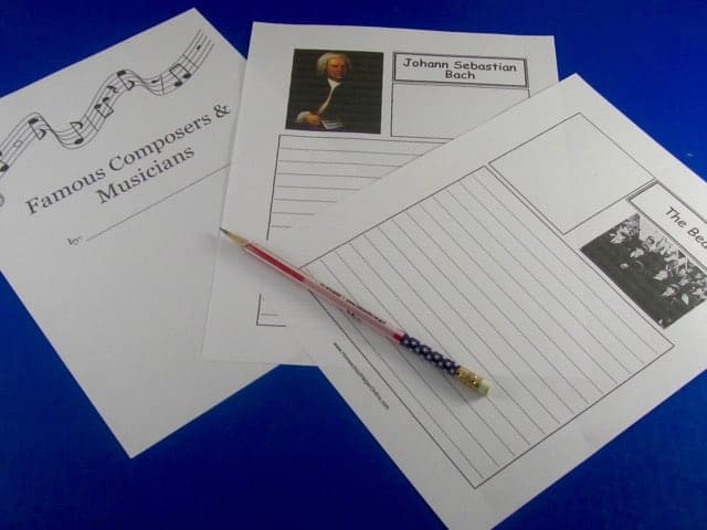 Composers & Musicians Notebooking