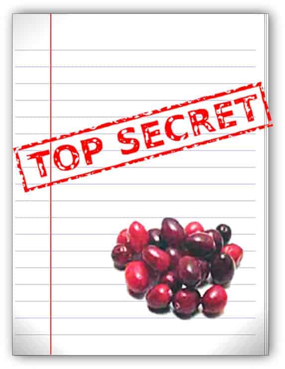 Secret Ink made from Cranberries