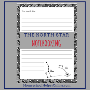 Printable north star notebooking page