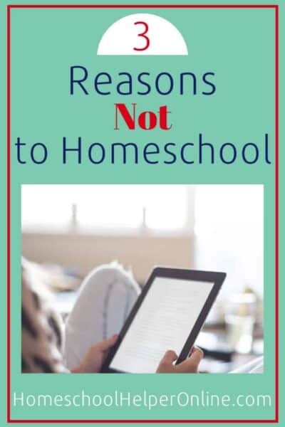 Reasons Not to Homeschool - Homeschool Helper Online