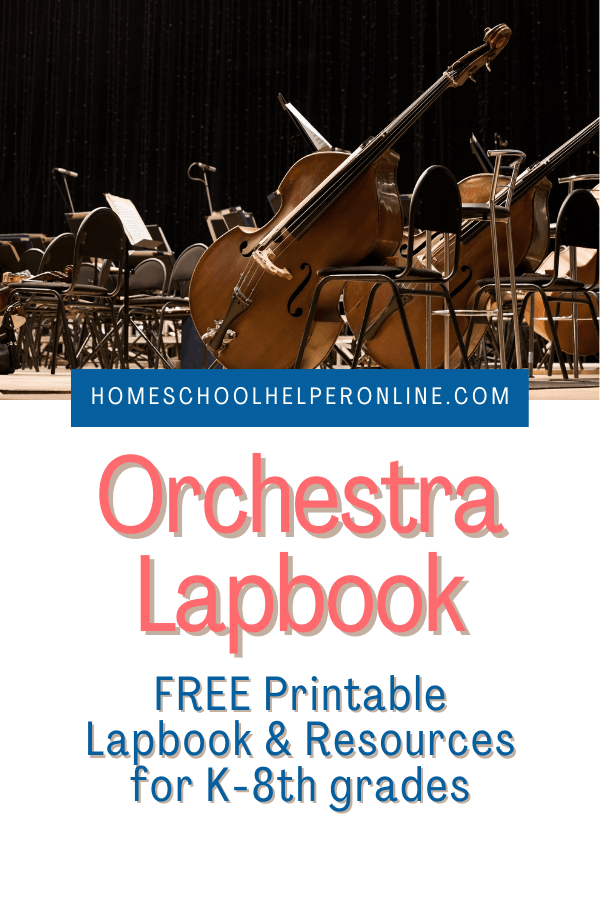 orchestra lapbook learning folder printables for elementary middle school