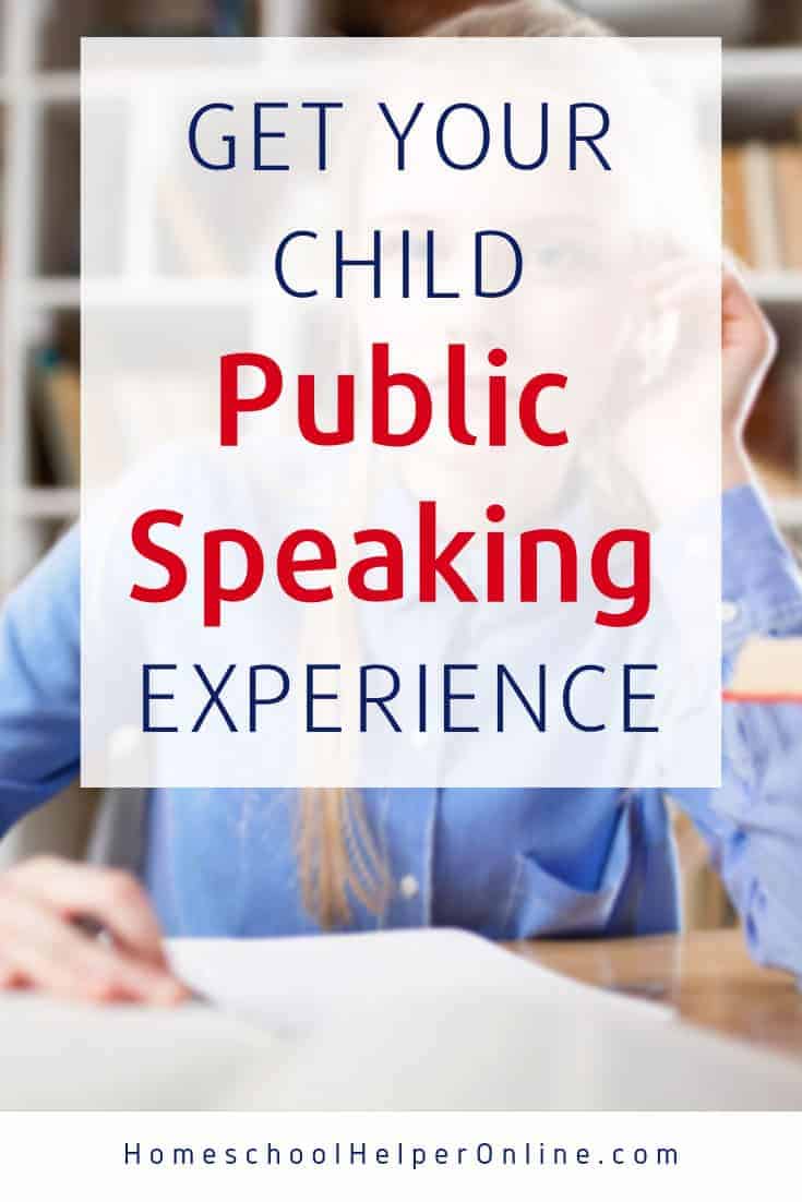 Adding public speaking to your homeschool routine