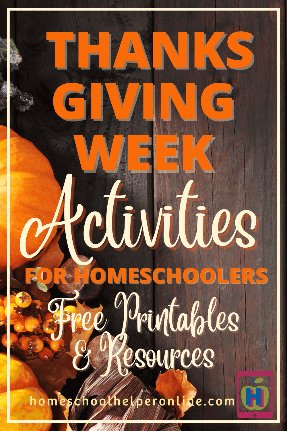 Thanksgiving educational activities